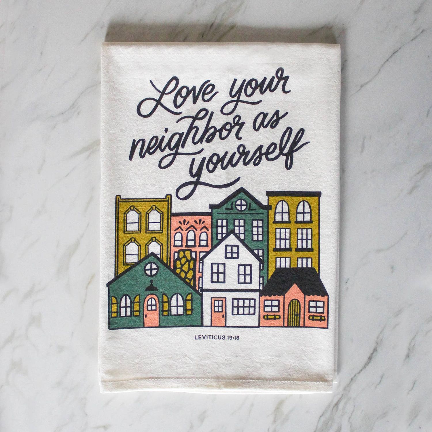 Naomi Paper Co. - Love Your Neighbor Tea Towel