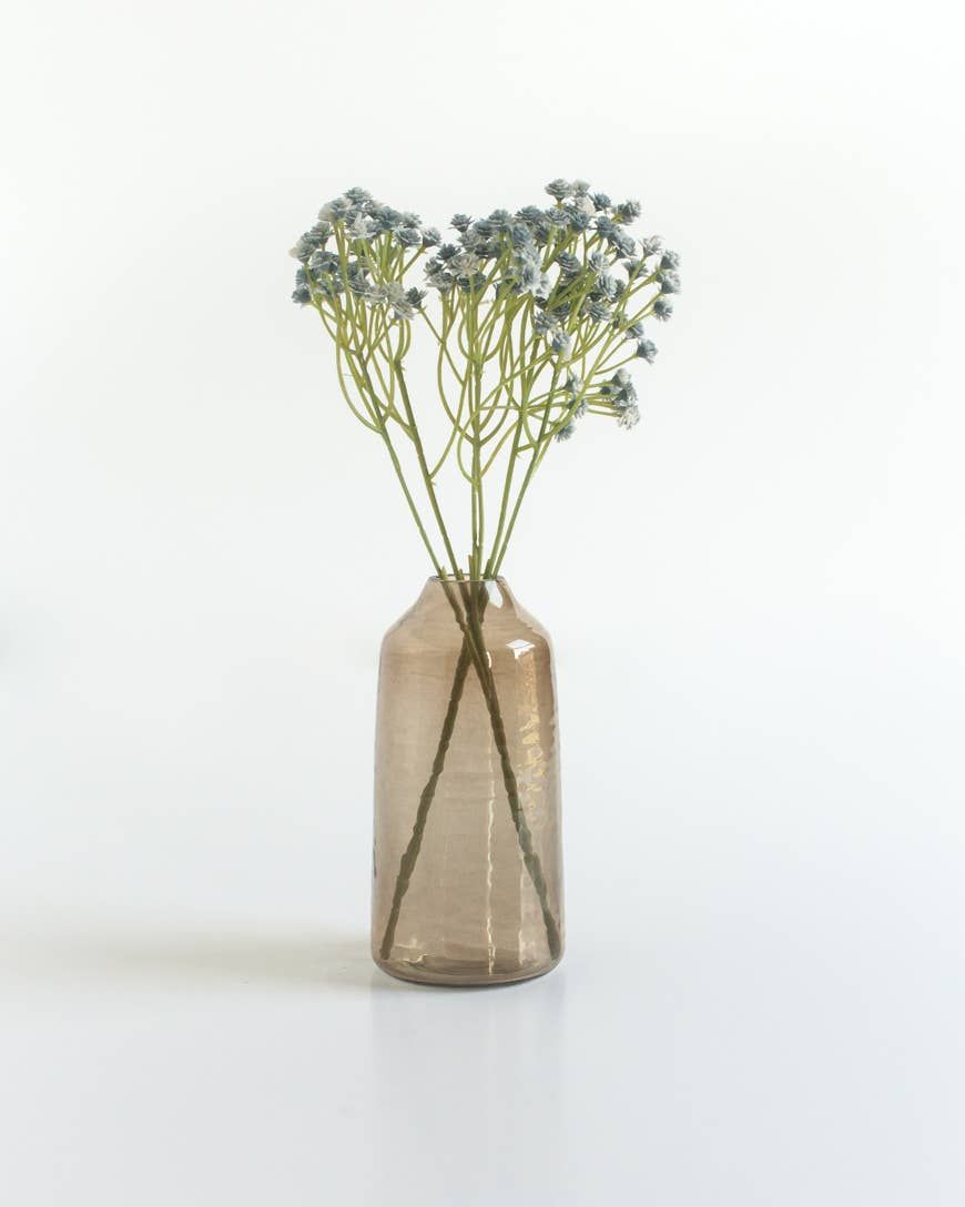 Creative Women - Siena Handblown Hammered Bud Vase: Gray