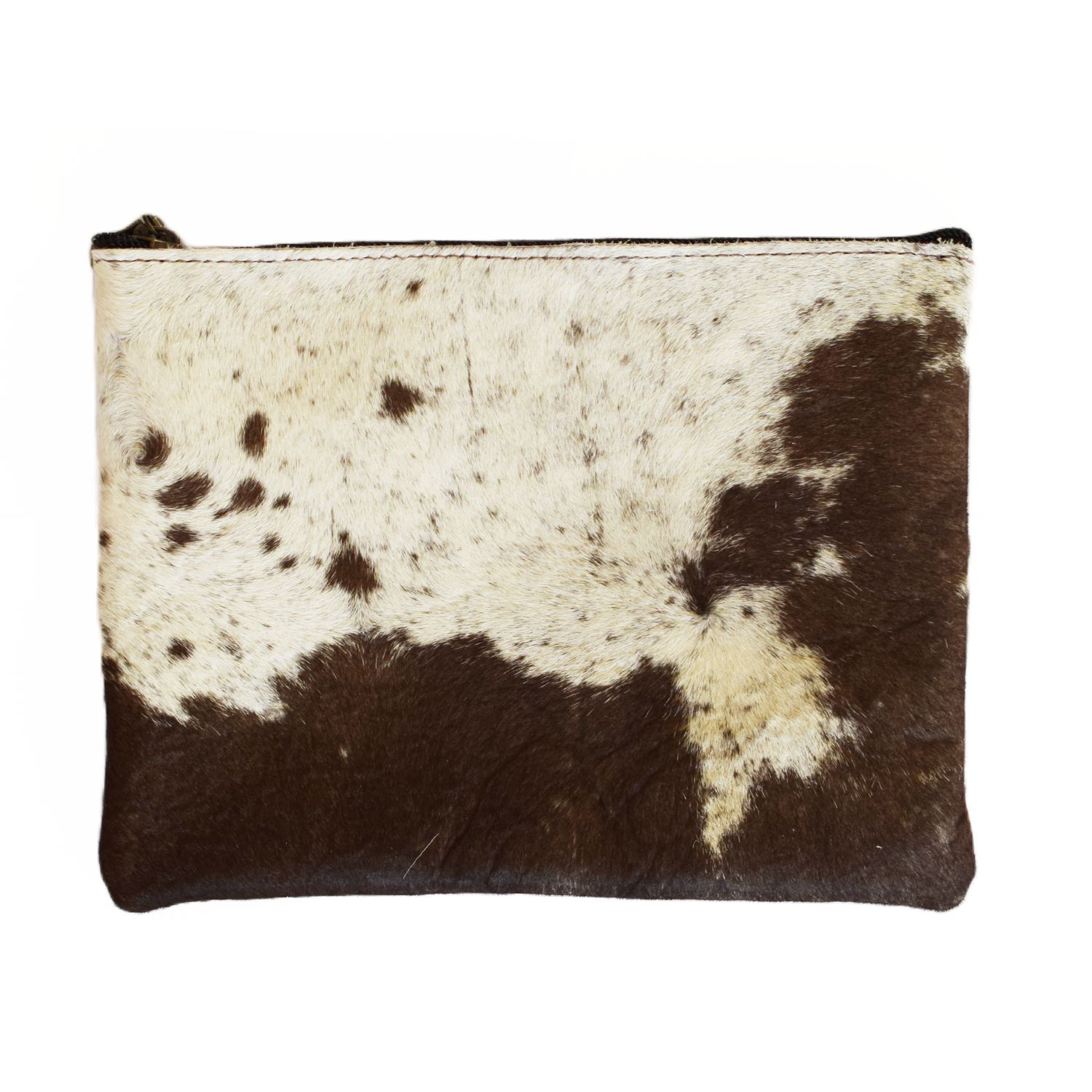 SutiSana - Cowhide Hand Clutch: Light Brindle