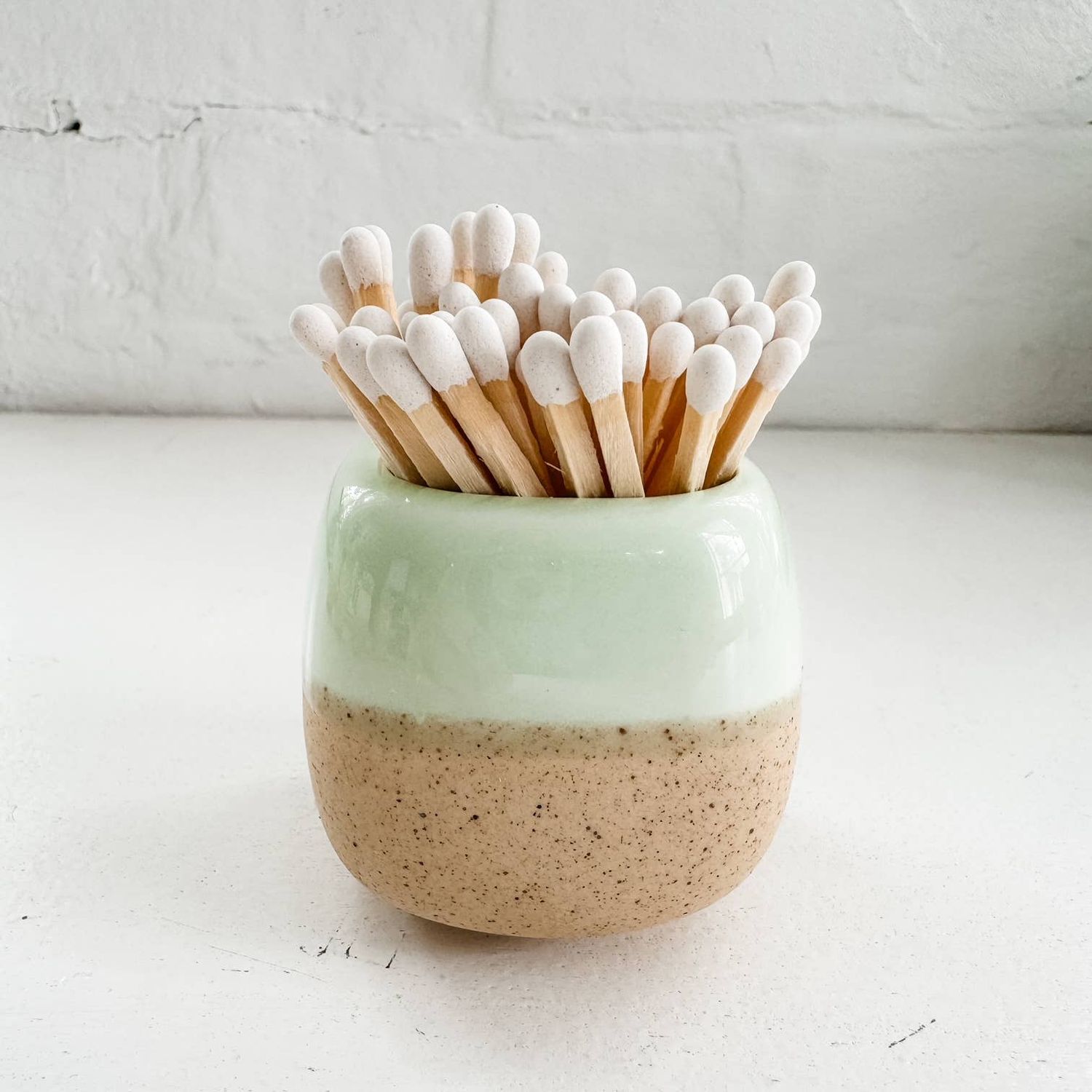 Moonlight Makers - Ceramic Match Holders - With or Without Matches - 5 Colors: Green / With Matches