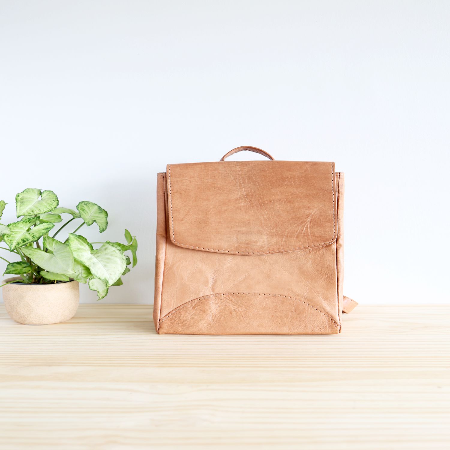 Jubilee Trading Co.  |  Ethical Trade Decor + Accessories - Rosa Backpack - Leather Backpack Purse