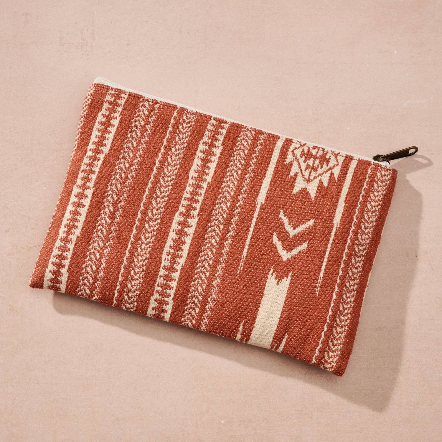 Ten Thousand Villages - Dhari Drop In Bag - Rust