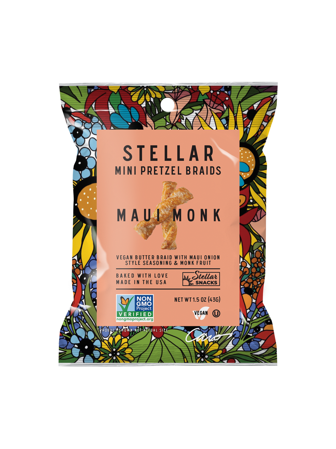 Stellar Snacks - Stellar Pretzel Braids - Maui Monk - 1.5oz