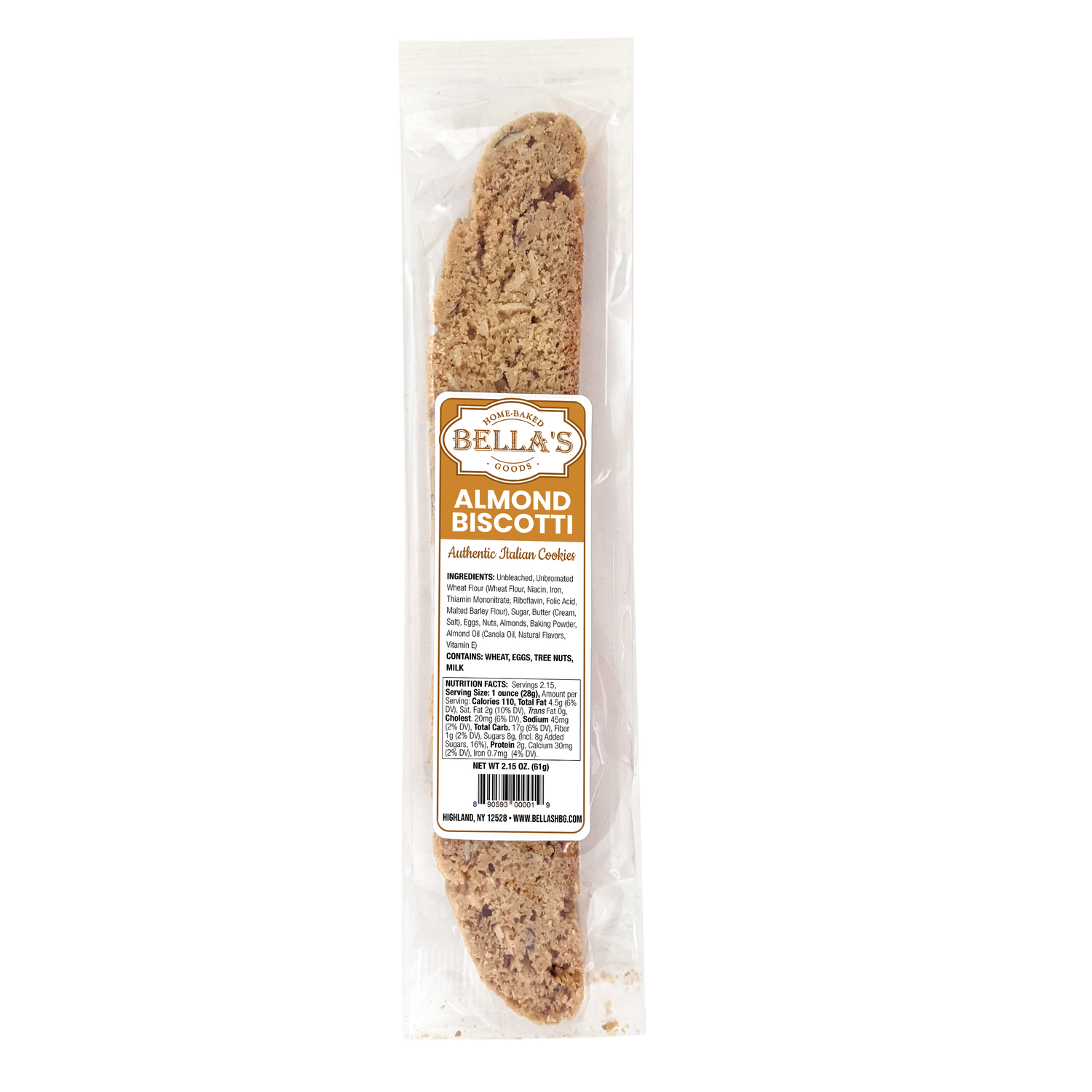 Bella's Home-Baked Goods - Almond Biscotti Singles