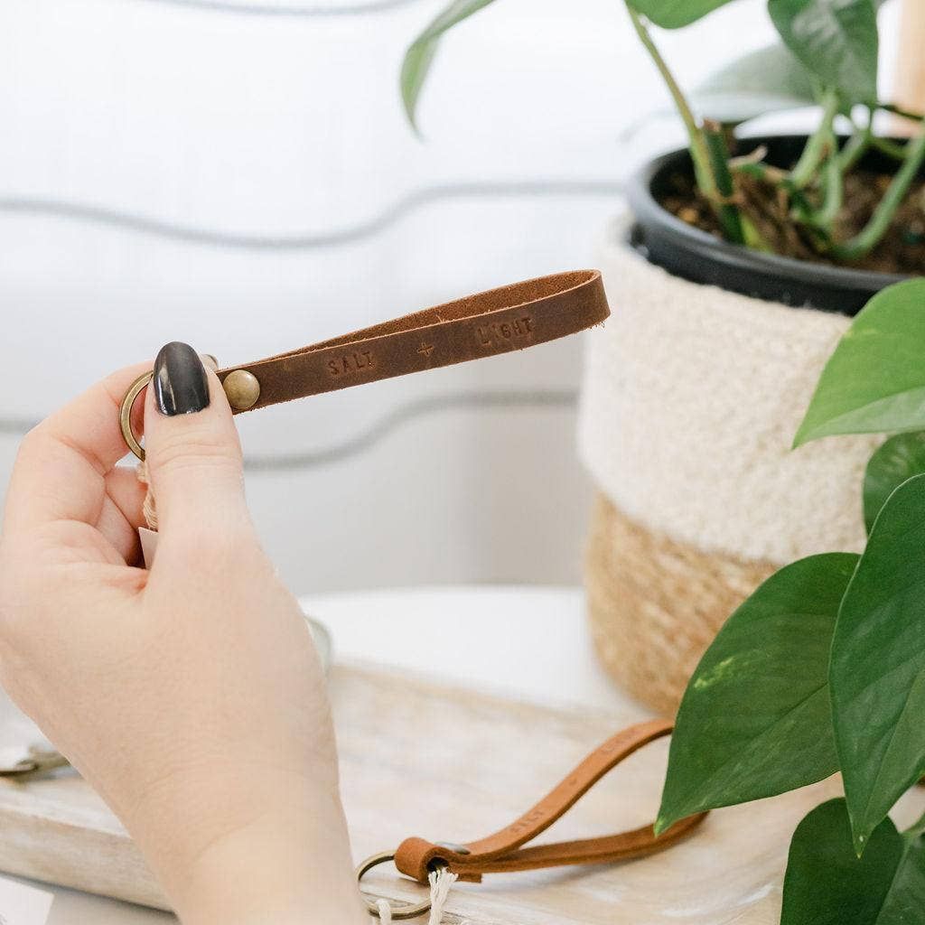 New Creation VA - Salt + Light Keychain: Espresso