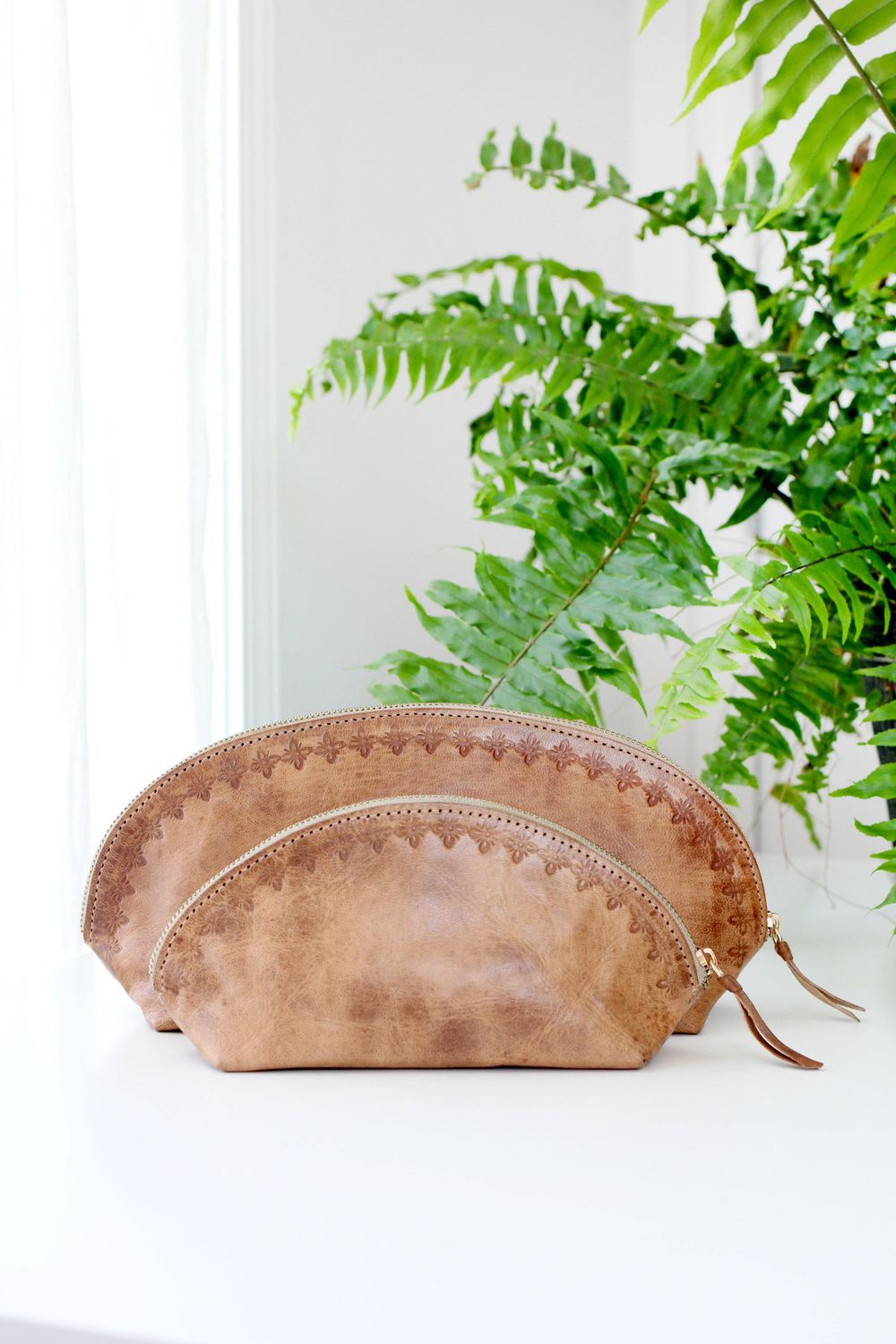 Jubilee Trading Co.  |  Ethical Trade Decor + Accessories - Blossom Travel Pouch - Large or Small: Large 12x6