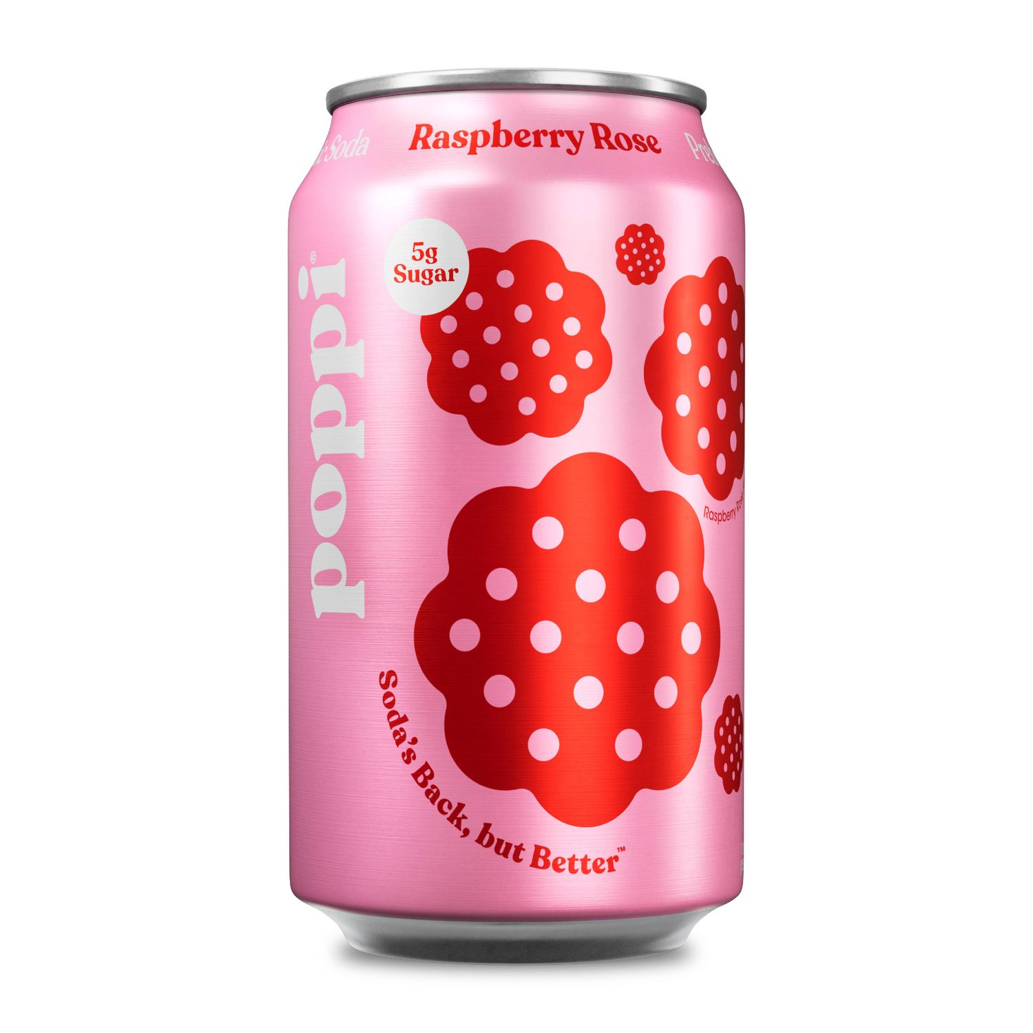 poppi - Poppi Prebiotic Soda, Raspberry Rose, 12oz