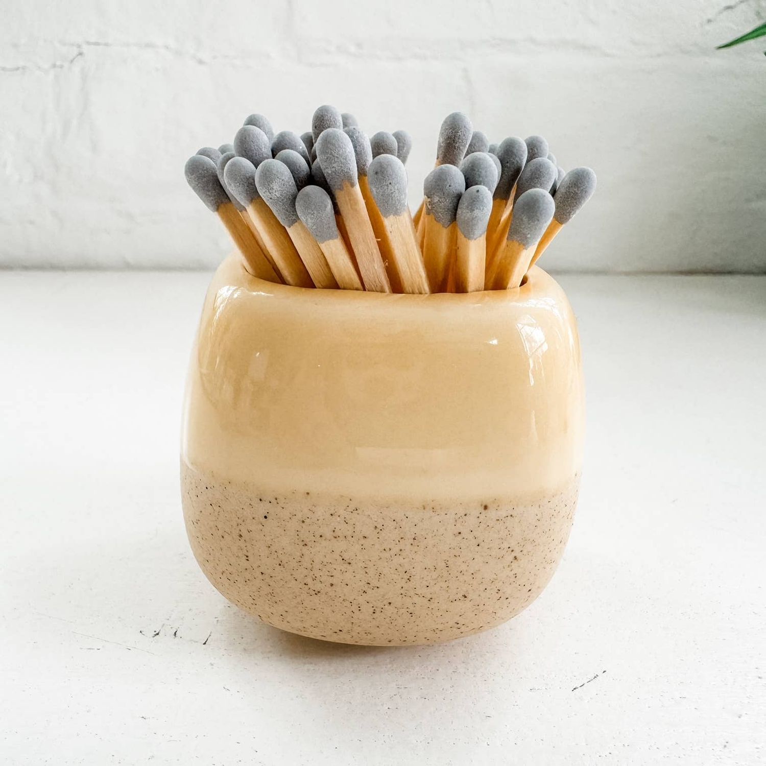 Moonlight Makers - Ceramic Match Holders - With or Without Matches - 5 Colors: Yellow / With Matches