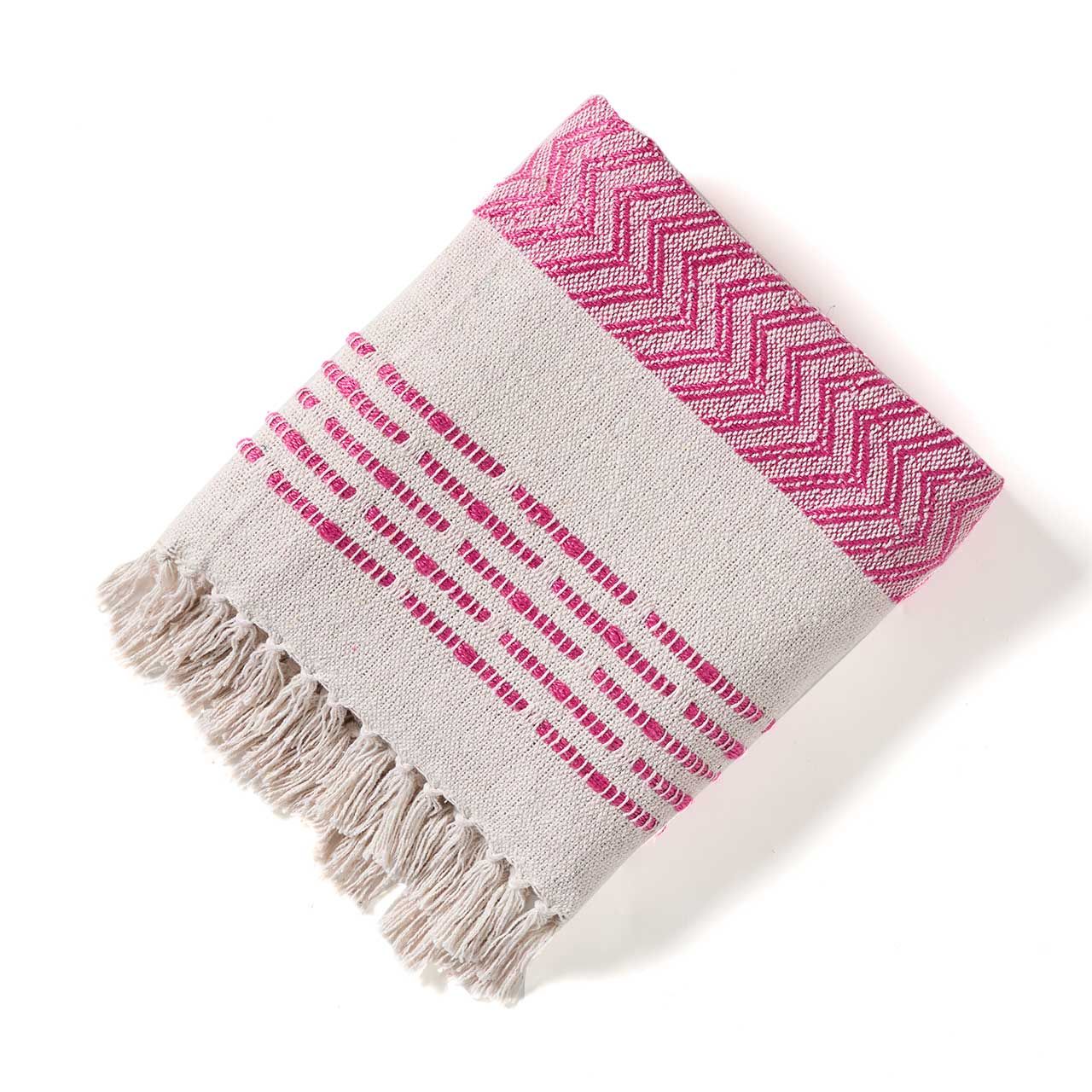 SERRV International - Blossom Pink Burl Rethread Throw Blanket