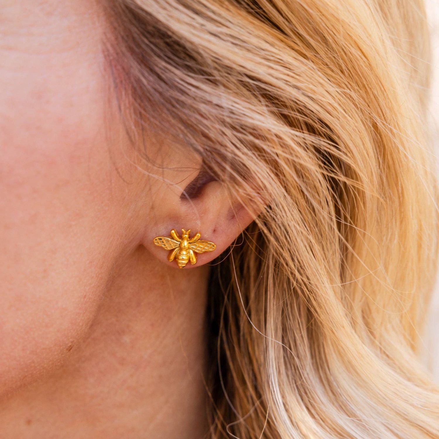Rahab's Rope - Honeybee Flash Earrings