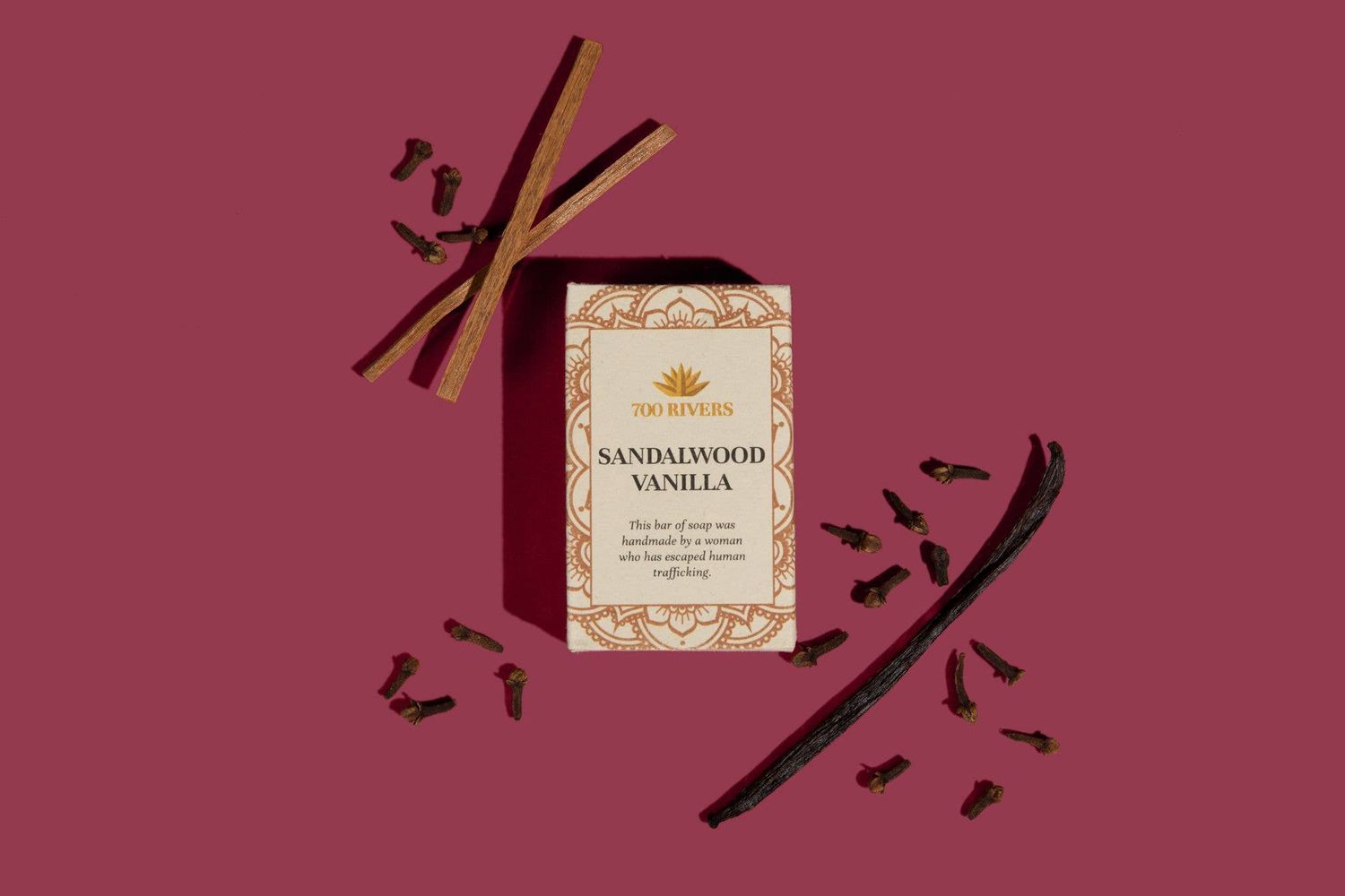 700 Rivers - Sandalwood Vanilla Soap Bar - Travel Size | Stocking Stuffer