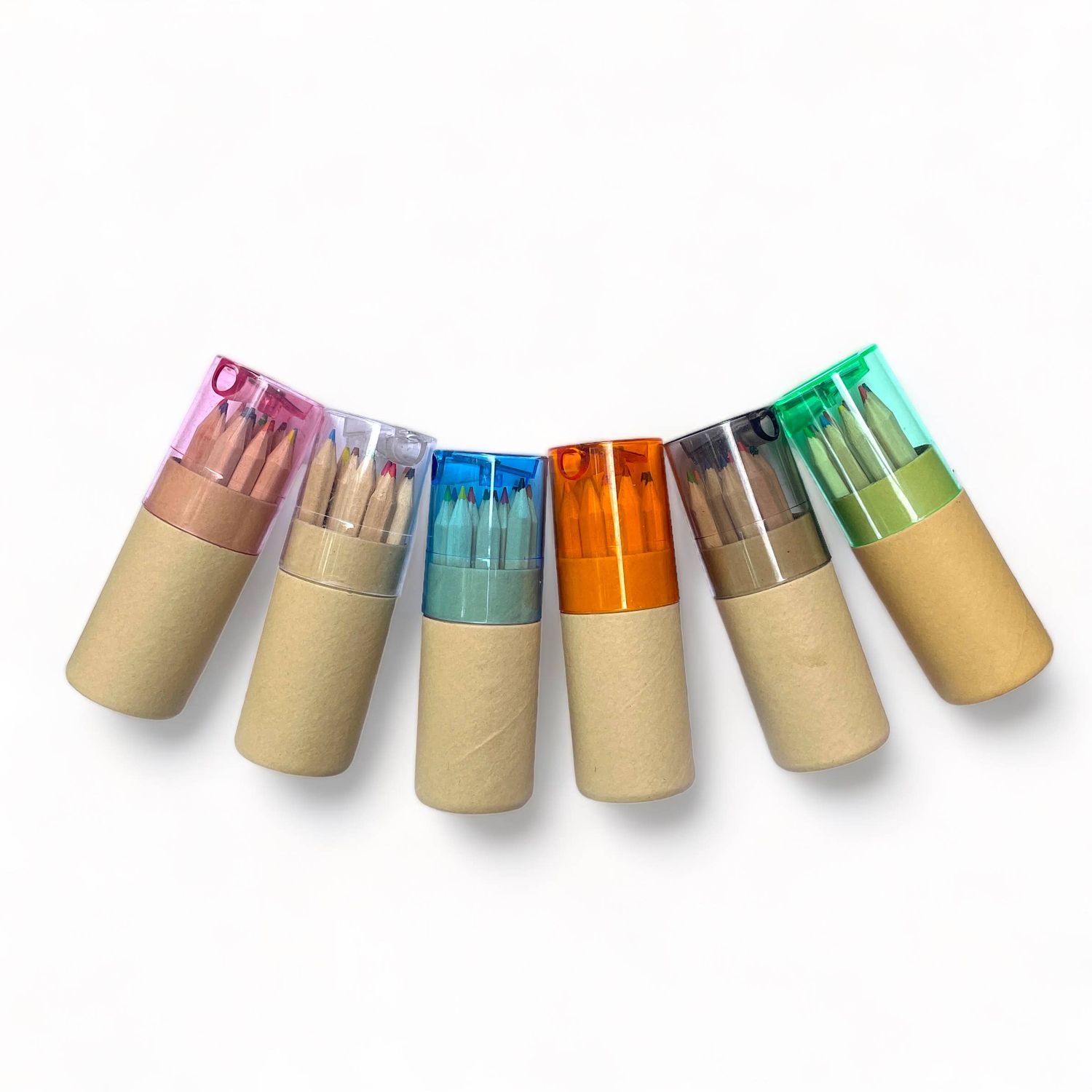 A Brighter Year - Mini Travel Compact Colored Pencils with Built In Sharpener