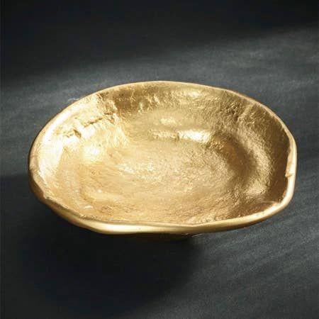 India Handicrafts Inc - 6 Gold Dish