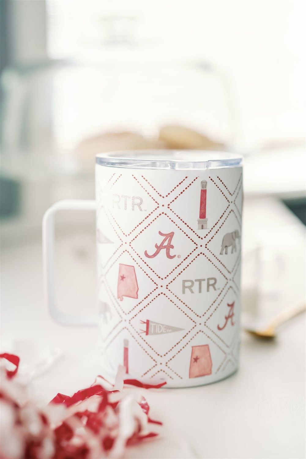 Gracefully Made Art - Licensed 16 oz. Insulated University of Alabama Mug 
