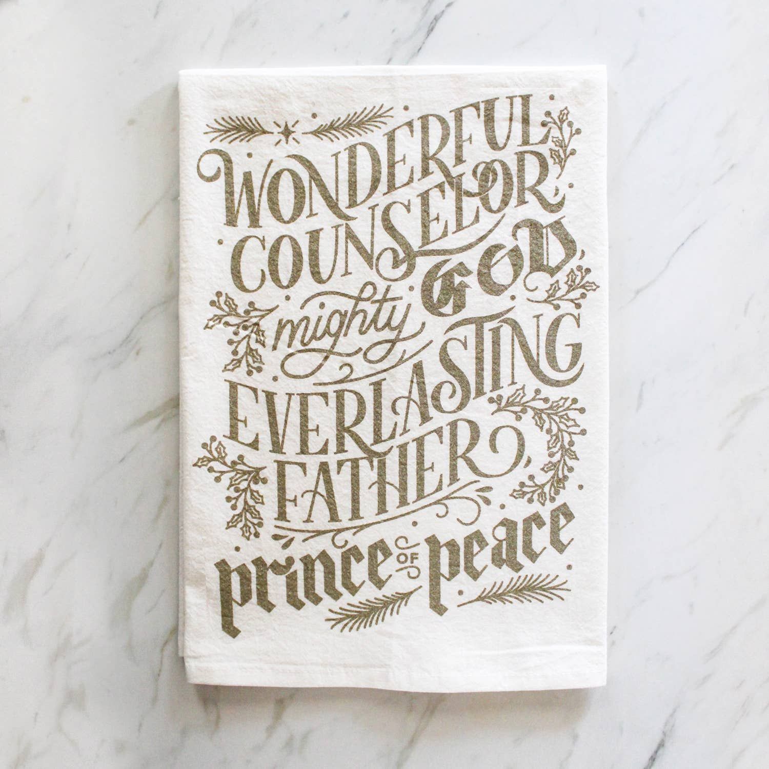 Naomi Paper Co. - Wonderful Counselor Christmas Tea Towel