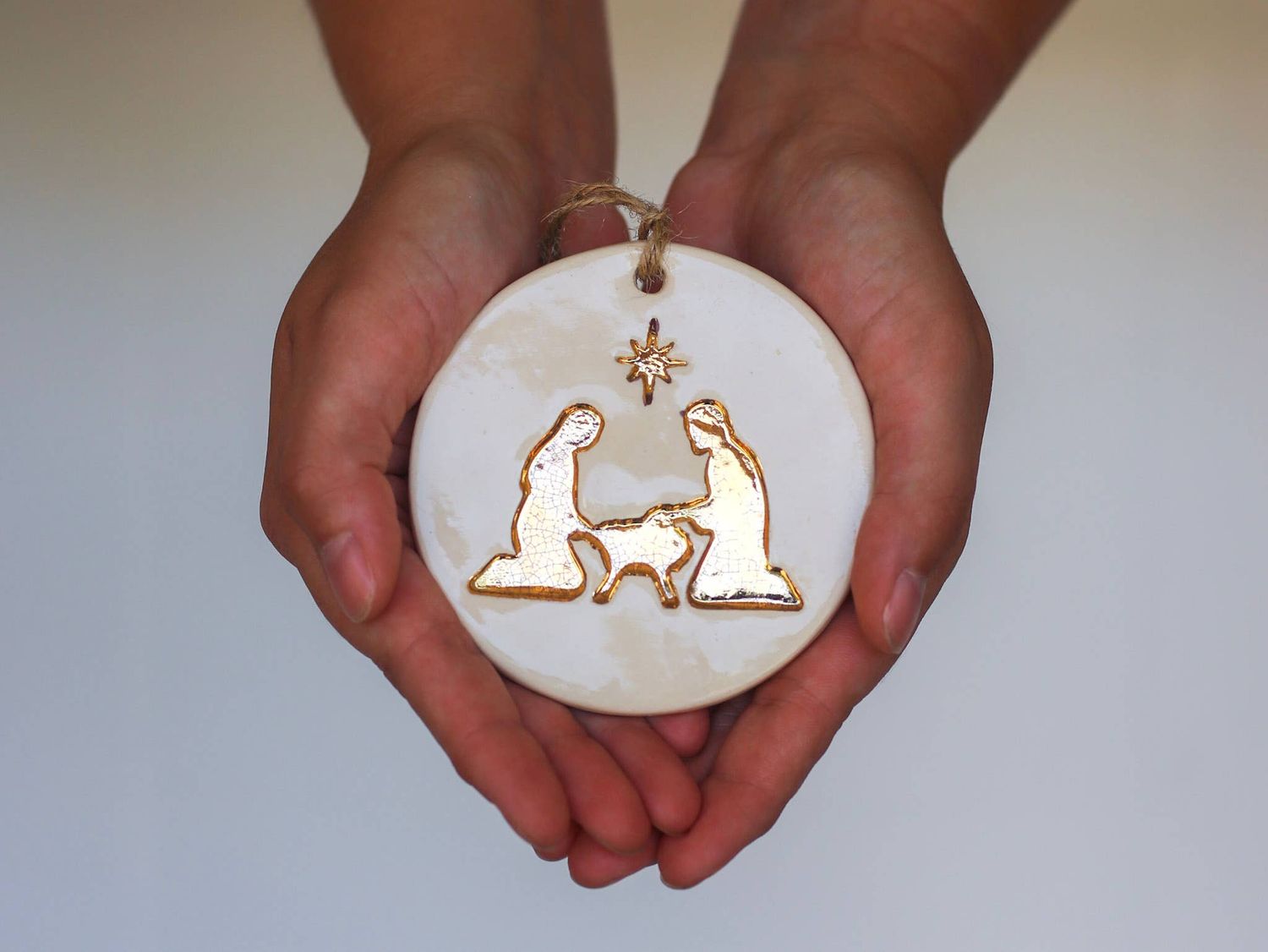 Prodigal Pottery - Ceramic Christmas Story Ornament Set: Nativity Ornament