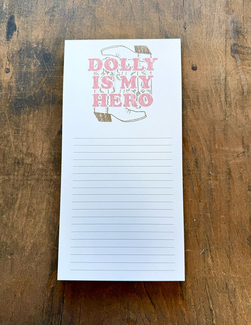 SOUTHERN FRIED DESIGN BARN - Dolly Is My Hero Notepad