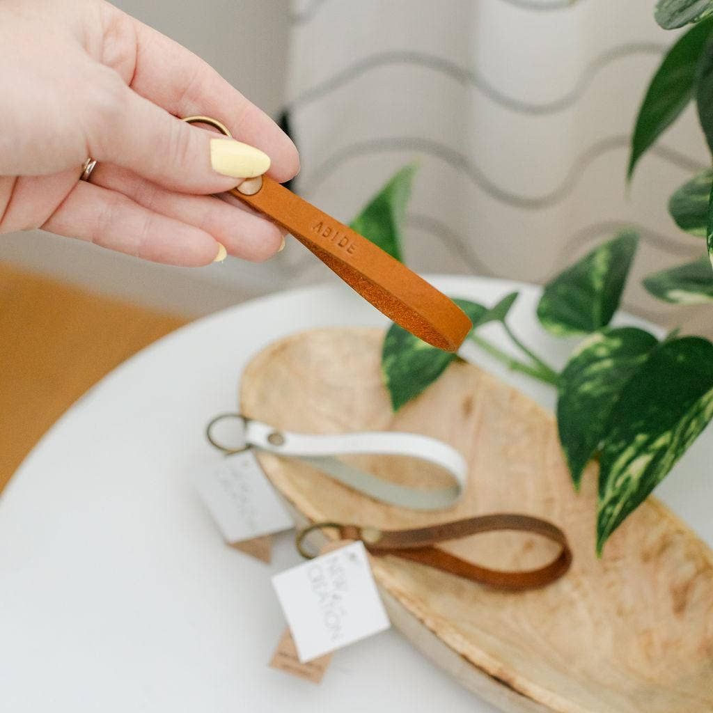 New Creation VA - Abide Keychain: Camel