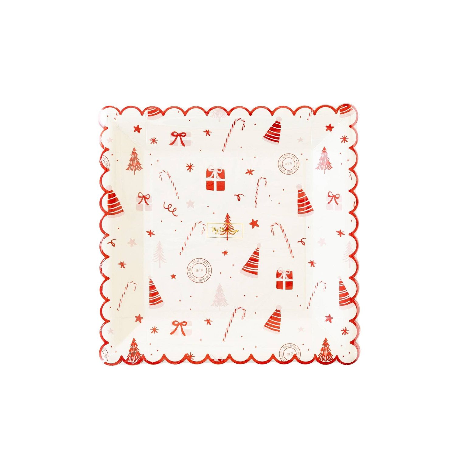 My Mind’s Eye - ELF1041 - Elf Scallop Scatter Paper Plate