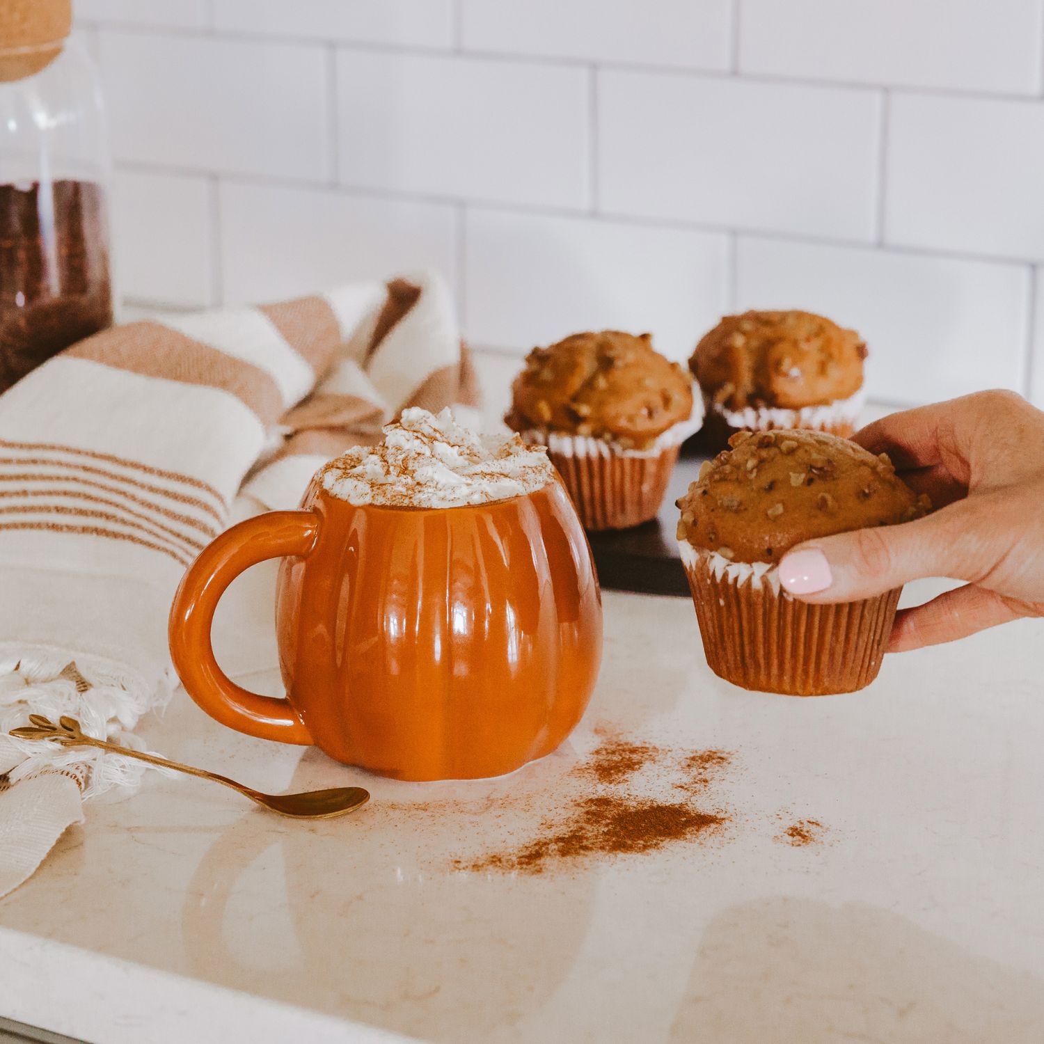 Sweet Water Decor - Orange Pumpkin Coffee Mug - Fall Decor &amp; Gifts