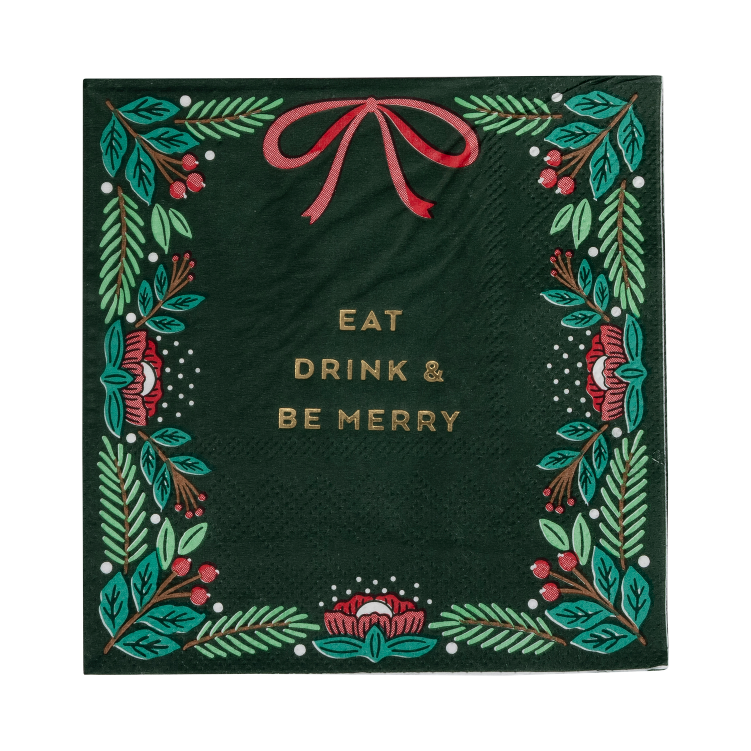 My Mind’s Eye - WDC1137 - Eat Drink &amp; Be Merry Cocktail Napkin