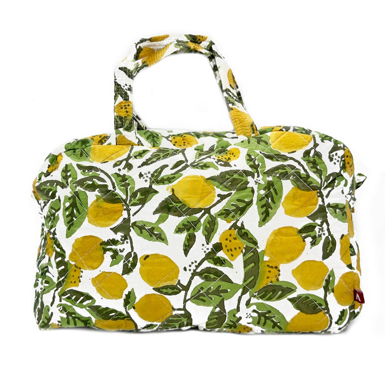 Anju Jewelry - Lemon Grove Block Printed Travel Bag