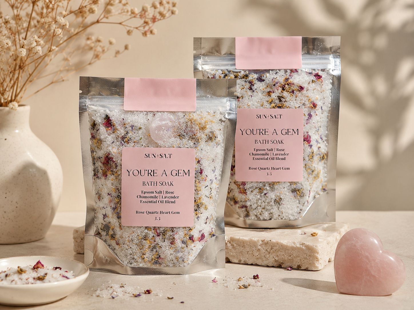 Lux&amp;Lou - You're a Gem Bath Soak - Fall Gift - Self Care Bath Salt