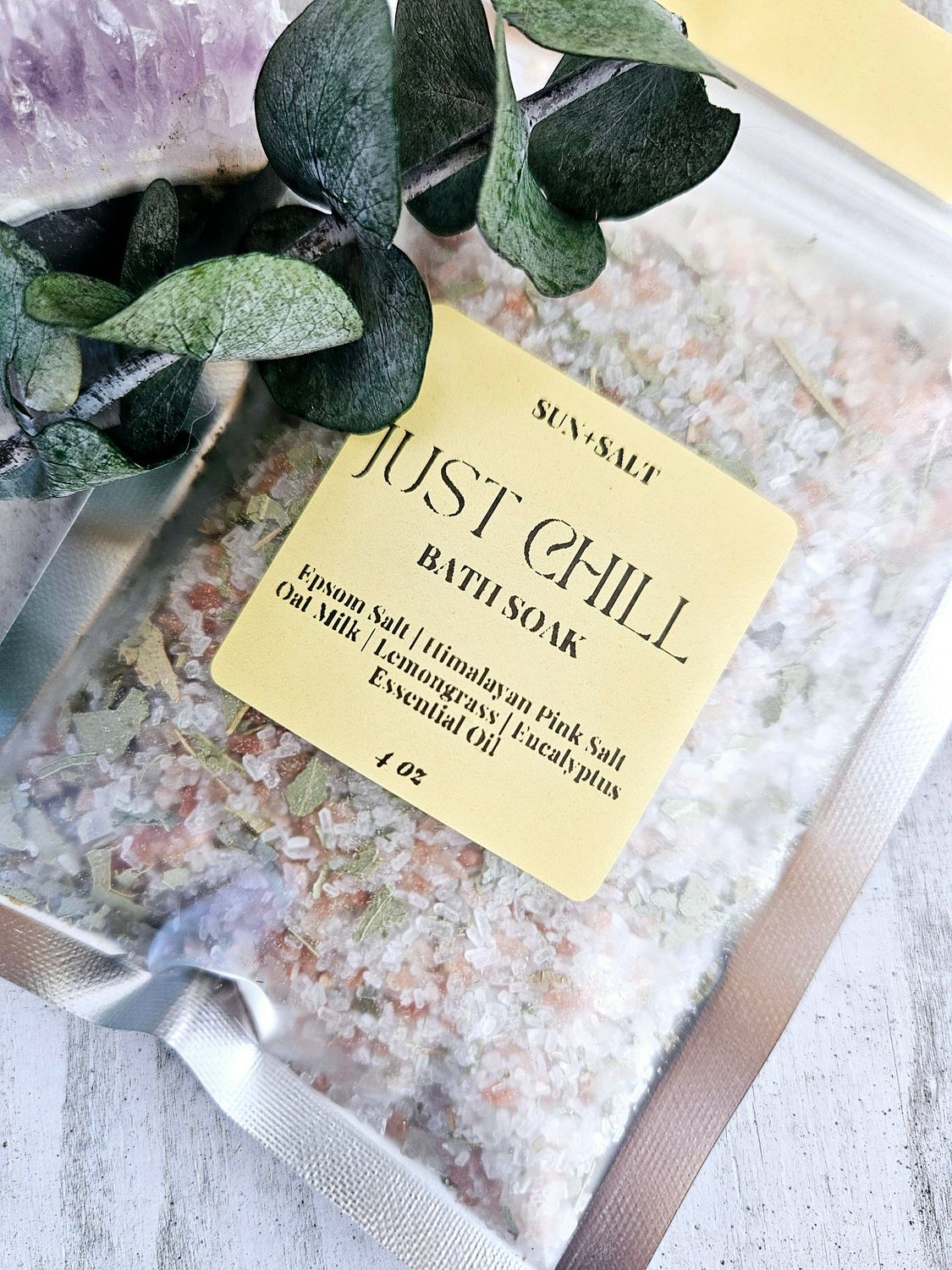 Lux&amp;Lou - Just Chill Bath Soak - Bath Salts - Single Use - Fall Stock