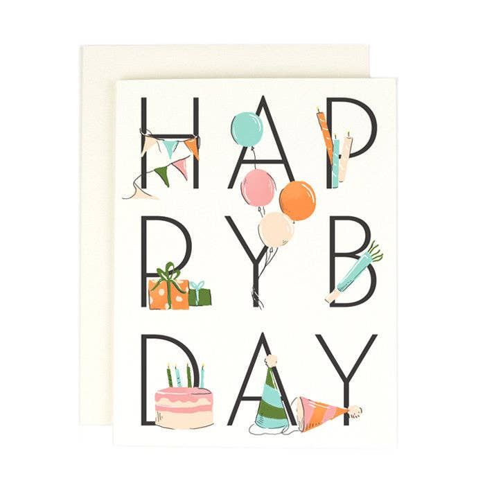 Amy Heitman - HAPPY BDAY Birthday Card