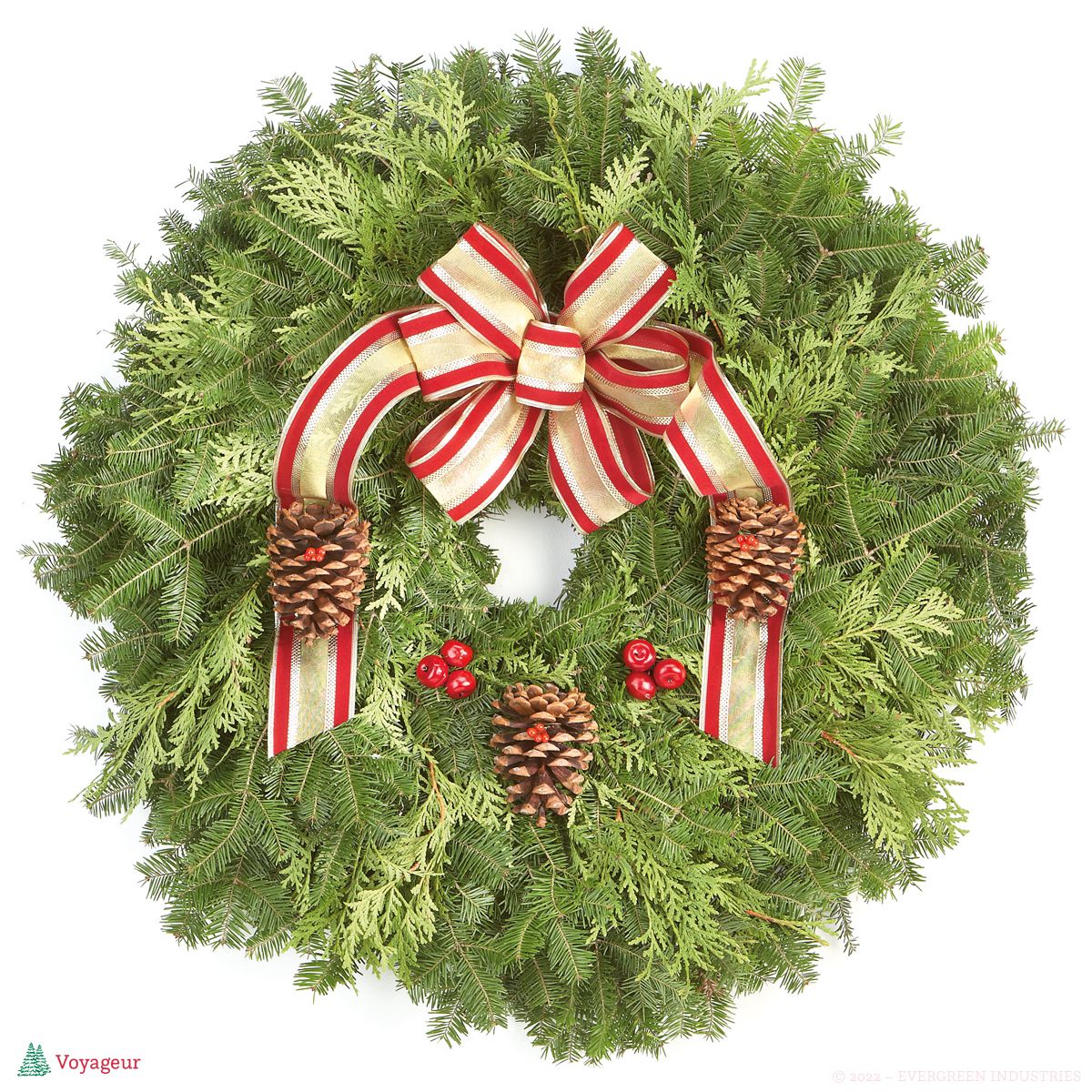 Premium Voyageur Wreath 25"