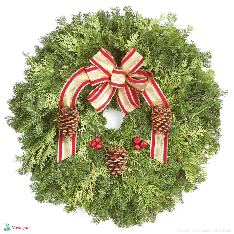 Premium Voyageur Wreath 25"