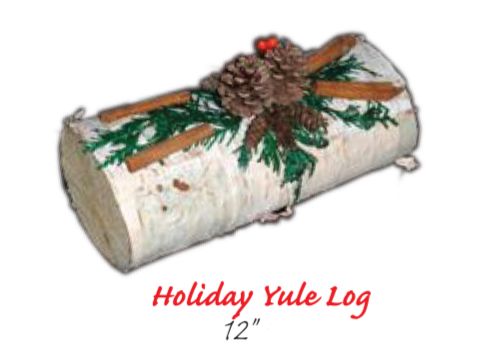 Holiday Yule Log 12"