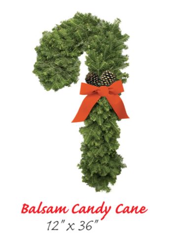 Balsam Candy Cane 12"x36"