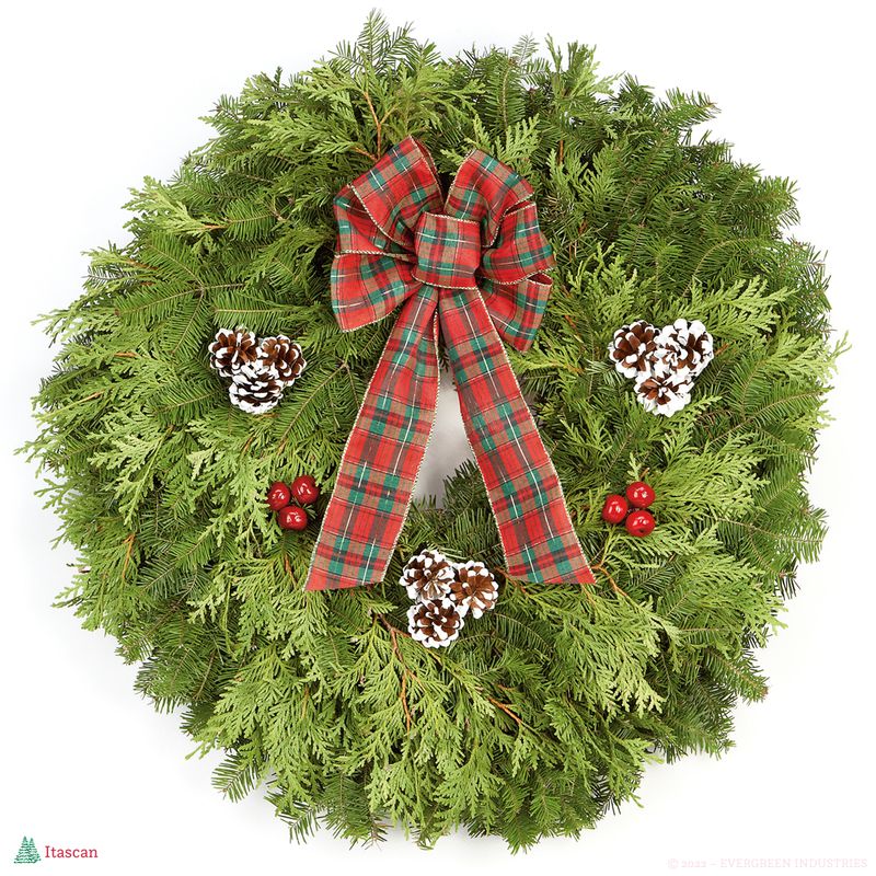 Premium Itascan Wreath 25"
