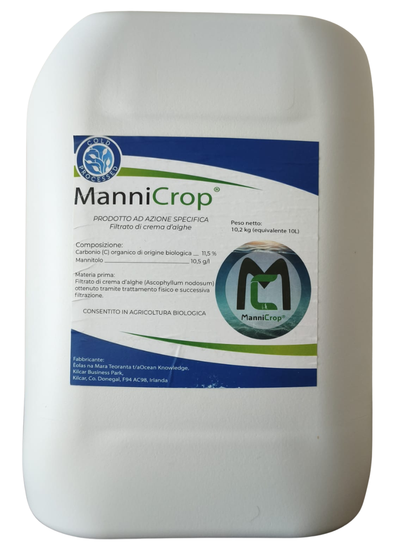 ManniCrop ManniCrop " Prodotto ad azione specifica, estratto liquido di alghe marine (100% Ascophyllum Nodosum)"