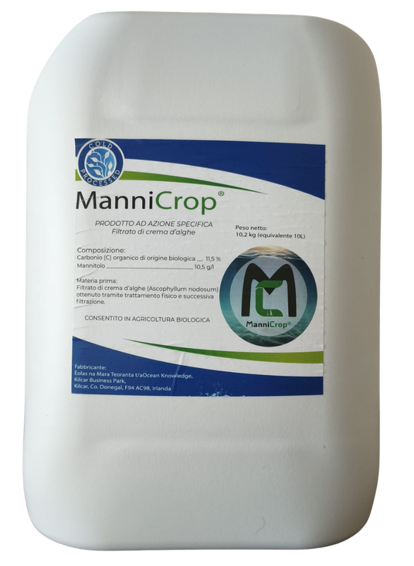ManniCrop " Prodotto ad azione specifica, estratto liquido di alghe marine (100% Ascophyllum Nodosum)"