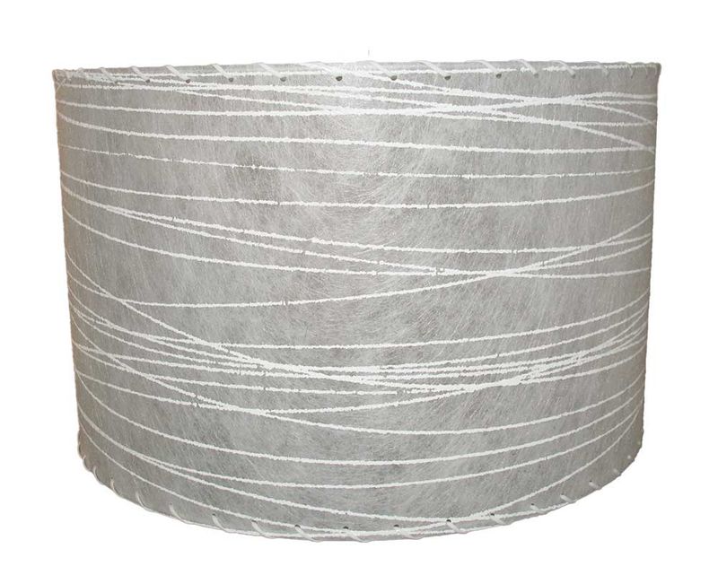Ready-to-Ship 15" Drum Lampshade, White