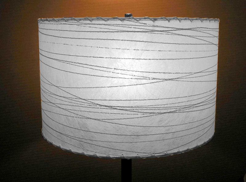 Ready-to-Ship 15" Drum Lampshade, White
