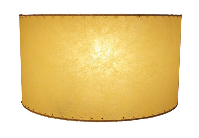 Ready-to-Ship 18" Drum Lampshade, Beeswax