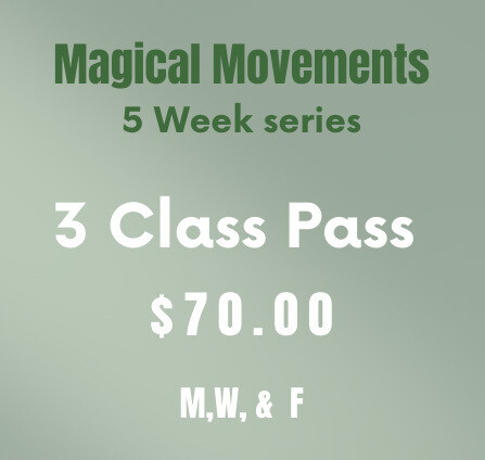 Full Class Pass - Magical Movements 4 Vitality (Mon.,Wed.,Fri,)