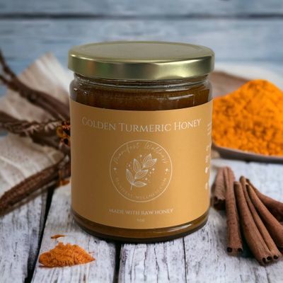 Manifest Wellness - Golden Herbal Honey with Turmeric, Ginger, Clove &amp; Cardamom