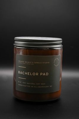 Wicked Weave’s Candle Studio - Bachelor Pad Soy Wax Candle (4 Size Options)
