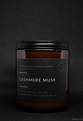 Wicked Weave’s Candle Studio - Cashmere Musk Soy Wax Candle (4 size options)