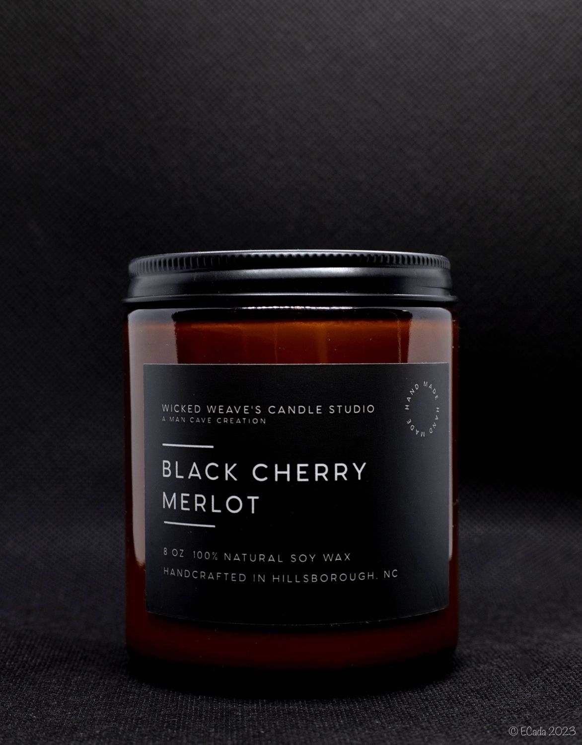Wicked Weave’s Candle Studio - Black Cherry Merlot Soy Wax Candle (4 Size Options)