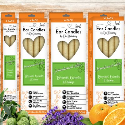 Healthy Energy Amazing Life - Lavender, Bergamot &amp; Orange Ear Candles by Doc Harmony