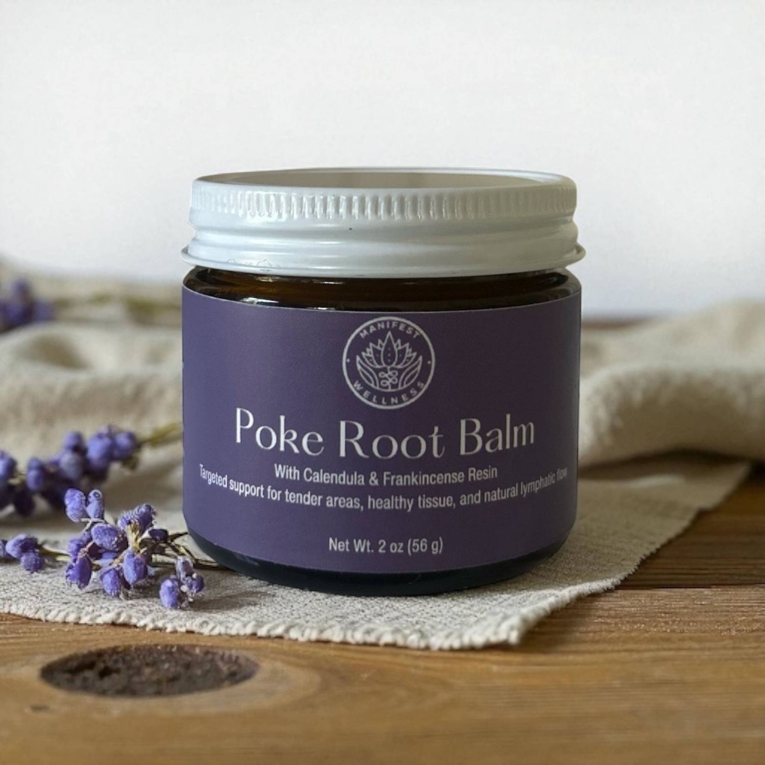 Manifest Wellness - Poke Root Balm with Calendula and Frankincense Resin 2oz