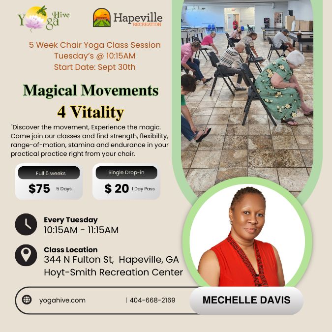 Chair Yoga Class  @City of Hapeville  Recreation