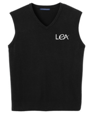 LEA  Embroidered Men's V-neck Sweater Vest