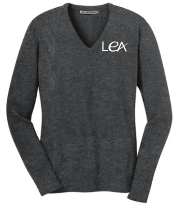 LEA  Embroidered Women's V-neck Sweater