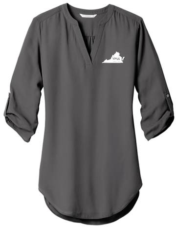 VPSA  Embroidered Ladies 3/4-Sleeve Tunic Blouse